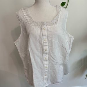 Sale: 3x $15: J Jill Beautiful Linen Top Sz 2X